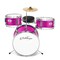 Ashthorpe 3-Piece Complete Kids Drum Set - Beginner Kit with 14" Bass, Adjustable Throne, Cymbal, Pedal & Drumsticks